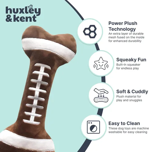 Miniatura 5 de Huxley & Kent Juguete Divertido para Perros con Chirriador – Juguetes Chirriantes de Felpa Power Plush para Perros Pequeños, Medianos y Grandes