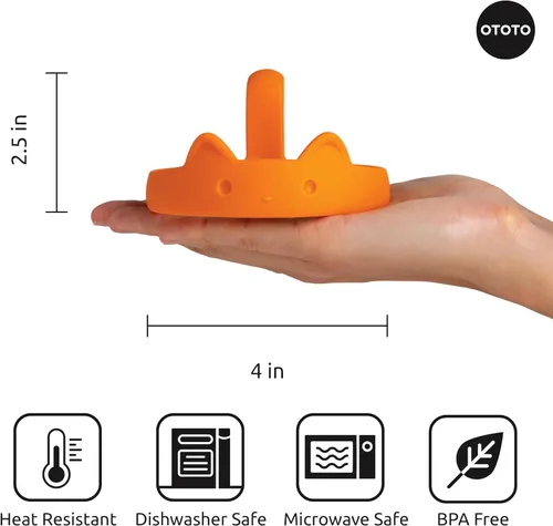 Miniatura 5 de OTOTO PanCats Juego de 3 anillos para huevos de silicona - Anillos para huevos para freír huevos, anillo antiadherente para cocinar huevos fritos