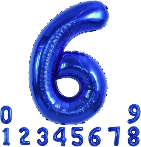 Miniatura 16 de TONIFUL Globo azul marino número 1 de 40 pulgadas de Mylar de gran tamaño azul oscuro digital 1 globo para fiesta de cumpleaños, despedida