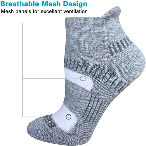 Miniatura 4 de BERING Calcetines deportivos para correr al tobillo para mujer (6 pares)