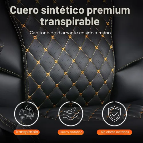 Miniatura 7 de BOSMILLER Silla de oficina grande y alta, sillas ejecutivas de alta resistencia con soporte lumbar ajustable para dolor de espalda, silla