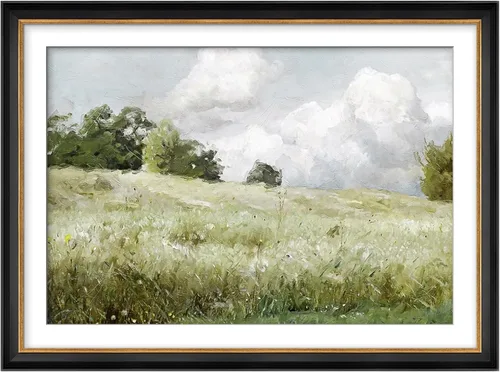 Miniatura 268 de MUDECOR Lienzo enmarcado prémium para pared, pinos nevados en bosque de invierno, ilustraciones modernas, arte contemporáneo, escénico, divertido