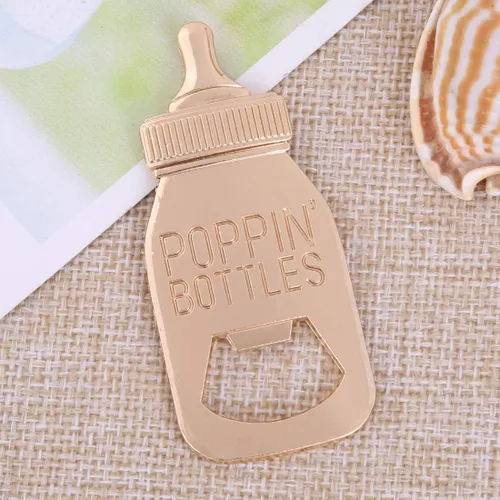 Miniatura 8 de WeddParty - 24 piezas de regalos de devolución para baby shower, suministros de invitados, abrebotellas con forma de abrebotellas, recuerdo de boda