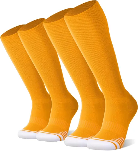 Miniatura 6 de FITRELL Paquete de 23 calcetines de béisbol y sóftbol para niños, jóvenes, hombres y mujeres, calcetines altos hasta la rodilla (varios colores)