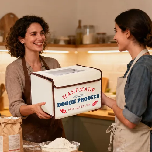 Miniatura 8 de Caja a prueba de pan con calentador, prueba de masa de temperatura constante de 50-130 ℉, calefacción de 3 lados y temporizador de 24 horas, caja
