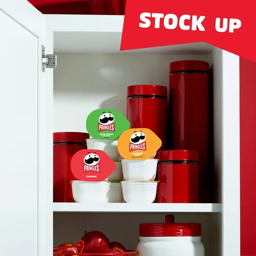 Miniatura 6 de Pringles Papas fritas de patata, aperitivos para el almuerzo, tazas de aperitivos, paquete variado, caja de 12.9 onzas (18 tazas)
