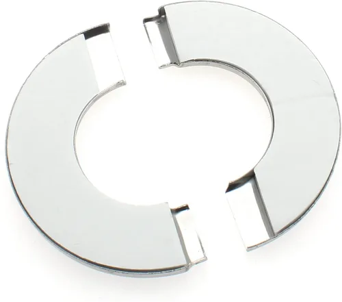 Miniatura 4 de FDXGYH 2 piezas de identificación de 2-3/8 pulgadas de acero inoxidable con brida dividida de pared de cinta autoadhesiva redonda cubierta de placa