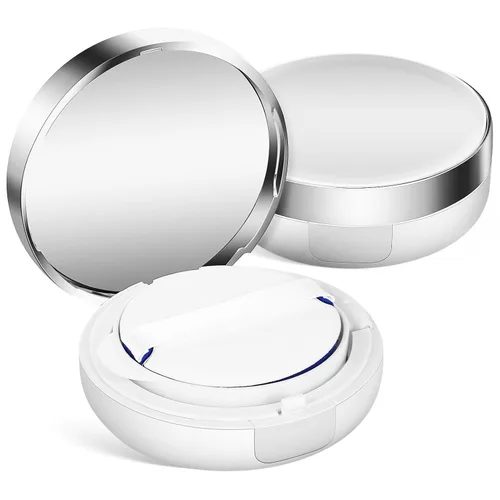 Beaupretty Caja de polvo recargable con hojaldre paquete de 2 contenedores portátiles de polvo sueltos para almacenamiento compacto de maquillaje