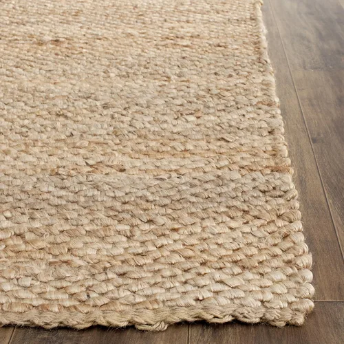 Miniatura 4 de Alfombra de área de yute natural tejido a mano Safavieh NF459A, de la colección de fibra natural (5 pies x 8 pies), Yute, Natural