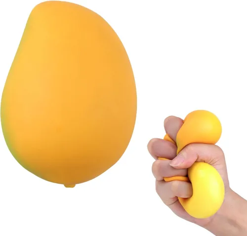 Miniatura 7 de Anboor Juguetes Squishies de Plátano, Juguete Pelota Antiestrés de Plátano Elástica, Juguete Sensorial de Simulación de Plátano para Aliviar