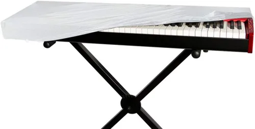 On-Stage - Cubierta antipolvo de teclado de 88 teclas (blanco) (KDA7088W)