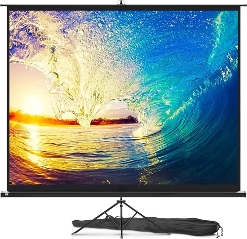 PropVue - Pantalla de proyector con soporte de 120 pulgadas - Pantalla de proyección para interior y exterior para películas u oficinas - Pantalla
