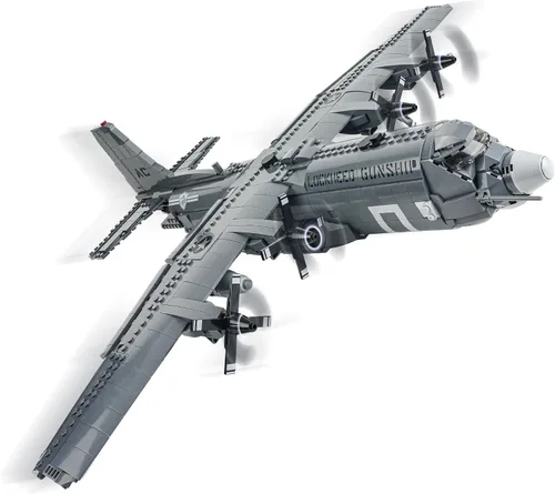 Miniatura 8 de General Jim's Conjunto de Bloques de Construcción AC-130 Hercules Gunship – 1,713 Piezas – Conjunto Detallado de Ladrillos Modelo de Aeronave