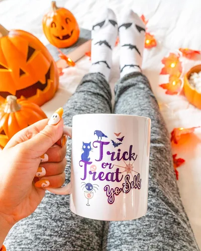 Miniatura 3 de Divertida taza de café para Halloween, otoño, temporada de otoño, taza de café, regalo para amiga, mamá, hermana, compañera de trabajo