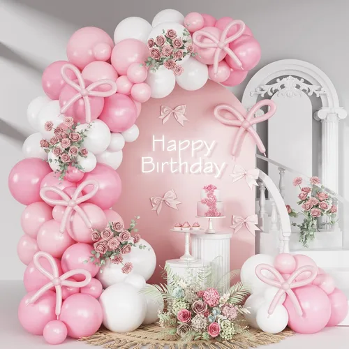 Miniatura 11 de HILAVO Kit de Arco de Globos Pastel Macaron Rosa Azul Verde Morado Amarillo Color Pastel Arcoíris Confeti Globos de Látex Guirnalda para Pascua