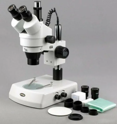 Miniatura 3 de Amscope Microscopio digital profesional de zoom estéreo trinocular SM-2TZ-M con ocular WH10x, aumento de 3.5X-90X, objetivo de zoom 0.7X-4.5X