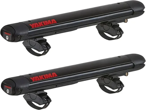 Portaequipajes de techo Yakima para 4 pares de esquís o 2 tablas de snowboard, montaje universal para auto con bisagra expandible, FatCat EVO 4