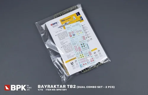 Miniatura 5 de BPK 7230-1/72 - Bayraktar TB2 Dual Combo Set Escala Modelo Kit