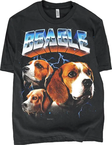 Miniatura 31 de Camiseta de Heavy Metal de los 80s con Animal en Negro - 100% Algodón - para Hombre y Mujer