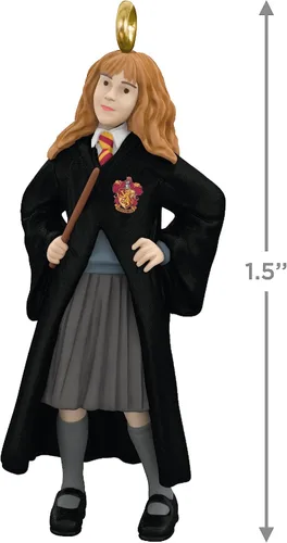 Miniatura 15 de Hallmark Keepsake Adornos de Navidad en miniatura 2023, Harry Potter Hermione, Hagrid y Snape Metal, mini juego de 3, regalos para los fanáticos