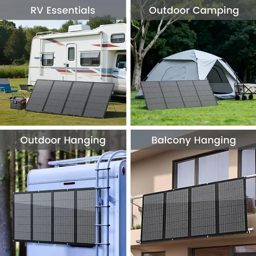 Miniatura 8 de Panel solar portátil de 400 W para estación de energía, cargador de panel solar plegable ETFE de 400 vatios y 36 V, IP67 resistente al agua