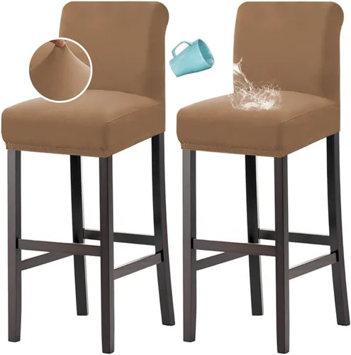 Miniatura 11 de H.VERSAILTEX Funda para taburete de bar 100% impermeable, elástica, funda para taburete de mostrador, funda para silla de pub, para comedor