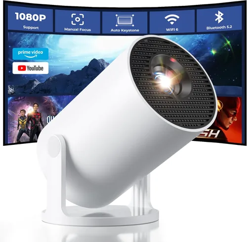 Miniatura 7 de Mini proyector, CLOKOWE 2024 proyector portátil actualizado con 9000 Lux y Full HD 1080P, proyector de películas compatible con teléfono/tableta