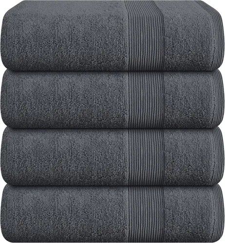 Miniatura 9 de Belizzi Home Toallas de Baño Extragrandes Premium de Algodón Paquete de 2, 35x70 - 100% Algodón Puro - Ideal para Uso Diario - Ultra Suave y Morado