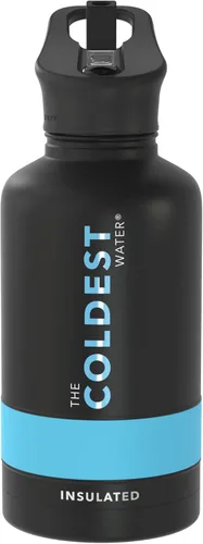 Miniatura 130 de Coldest - Botella para agua con tapa que incluye pajilla, térmica y metálica (acero inoxidable), para hombres y mujeres, color morado