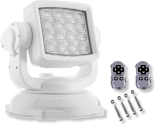 Miniatura 10 de Lightronic Foco LED para todo terreno, control remoto inalámbrico, 6000 K blanco frío de largo alcance para camiones y barcos, resistente a