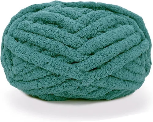 Miniatura 11 de Hilo de felpilla de punto grueso para mantas de tejer a mano, súper suave para mantas grandes jumbo (color rosa claro)