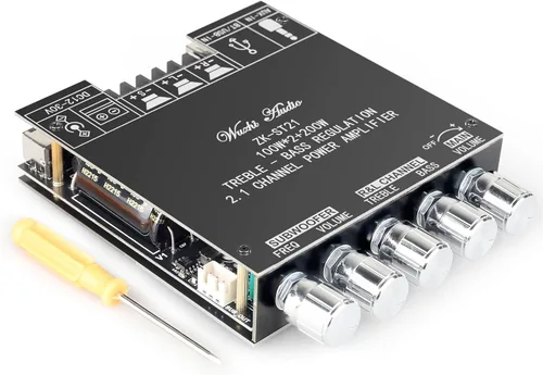 Miniatura 8 de S350HS TPA3251 Placa amplificador de potencia Bluetooth con subwoofer 2.1 canales 220W × 2+350W, módulo amplificador de potencia de audio de 12 V-38