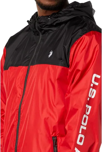 Miniatura 3 de U.S. POLO ASSN. Cortavientos de bloque de color USPA, Rojo (Engine Red)