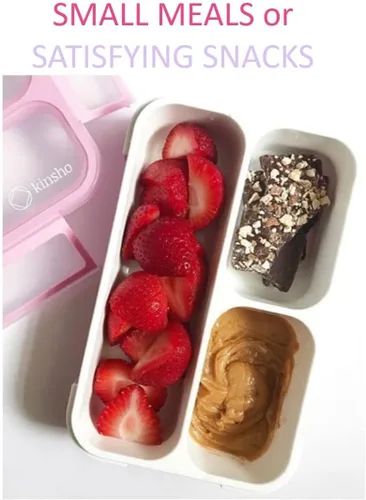 Miniatura 7 de Contenedor de aperitivos con purpurina para niños, mini lonchera Bento, pequeñas cajas a prueba de fugas para aperitivos y almuerzos de niñas Rosa