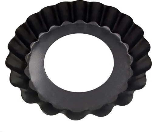 Miniatura 3 de Moldes para quiche, mini sartén para tartas con parte inferior extraíble, moldes pequeños antiadherentes para hornear, 4 pulgadas, juego de 6
