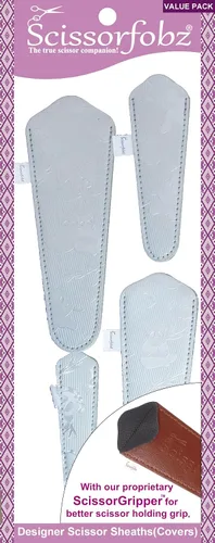 Miniatura 25 de Fundas protectoras para tijeras de diseño, para pequeñas tijeras de bordado, color verde mar, #SS-7
