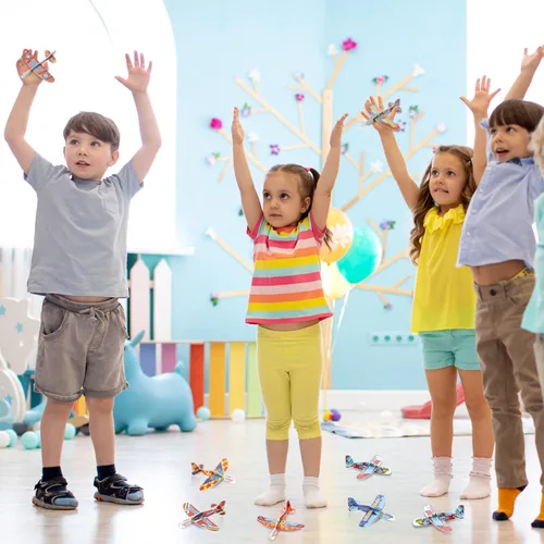 Miniatura 2 de Libima 144 piezas de aviones de espuma de juguete para niños, aviones planeadores a granel, juguetes voladores al aire libre, regalos de fiesta