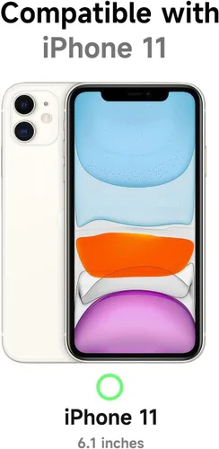 Miniatura 2 de LoeoeL para iPhone 11 Funda con Estampado de Guepardo, Funda de Teléfono con Patrón de Leopardo para Mujeres y Niñas, Funda de Plástico Duro delgada