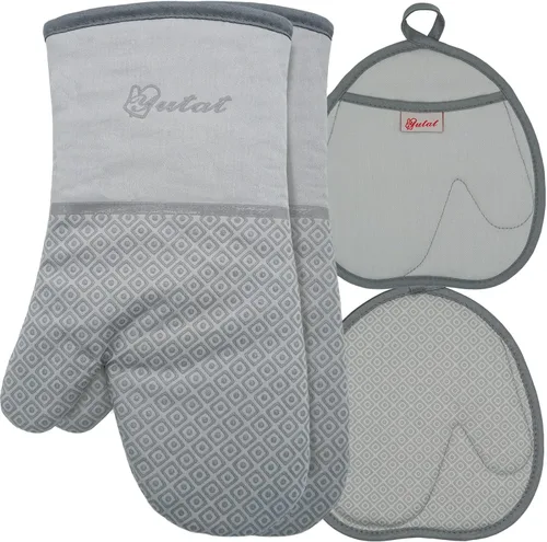 Miniatura 17 de YUTAT Silicone Oven Mitts,Heat Resistant 500F Kitchen Mitts 2PCS,Waterproof Cooking Gloves with Soft Polyester Filling for Kitchen Cooking Baking