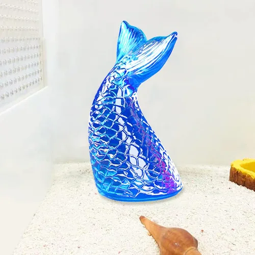 Miniatura 2 de Molde de cola de sirena, molde de epoxi de cristal, cola de pez 3D, moldes de resina de silicona, molde de fundición de resina epoxi, moldes