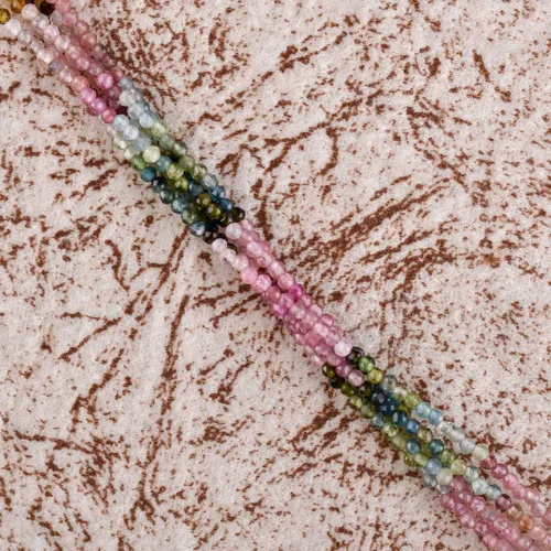Miniatura 16 de Pulsera de piedras preciosas naturales, cuentas microfacetadas de 5 hebras, piedra energética, cristales curativos, chapado en plata, ajustable