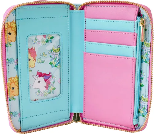Miniatura 4 de Loungefly Hasbro My Little Pony - Cartera con cremallera para el 40 aniversario, Multicolor -, Retro Floral