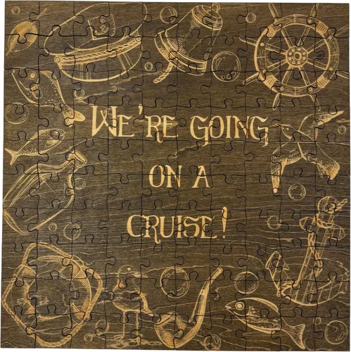 Miniatura 8 de We Going On A Cruise - Rompecabezas de madera de tilo de 15 piezas, 6 x 3.5 pulgadas