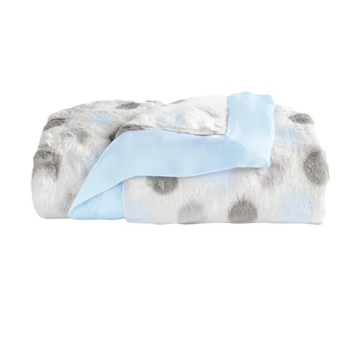 Miniatura 6 de Little Giraffe Luxe Manta para Bebé – 29x35" Borde de Satén, Heart Army Silver Ultra-Suave, Hipoalergénica Manta para Cochecito y Guardería