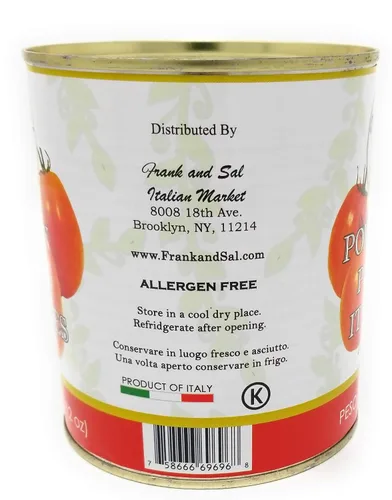 Miniatura 2 de Frank and Sal Tomates italianos pelados enteros con albahaca – Producto totalmente natural de Italia – 3 latas de 28 onzas fáciles de abrir – Kosher