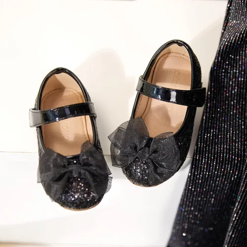 Miniatura 2 de Otter MOMO Zapatos planos de bailarina para niña, con lazo decorativo, ideales para llevar con vestido y combinan bien con flores, para escuela