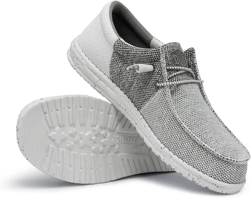 Miniatura 3 de Hey Dude Wally Tri Mocasines elastizados para hombre, cómodos y ligeros, sin cordones