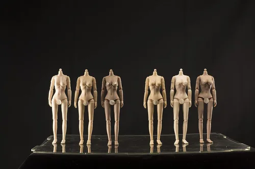 Miniatura 2 de Cuerpo femenino a escala 1/12, articulación femenina de 6 pulgadas, flexible, medio grande, busto medio, figura de acción de soldado, colección
