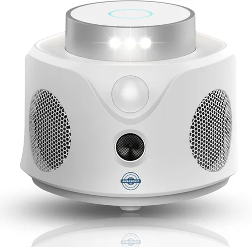 Aurasonic Repelente ultrasónico de plagas actualizado 2026 para interiores, ratón de 360°, repelente de mosquitos, roedores, cucarachas, hormigas,