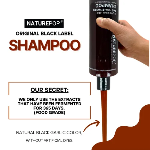 Miniatura 3 de Champú para la caída del cabello con ajo negro - Previene la caída del cabello, estimula el crecimiento, sin sulfato sin parabenos, champú Ajo Negro